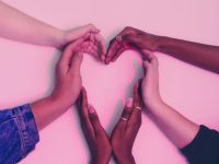 hands together in a heart