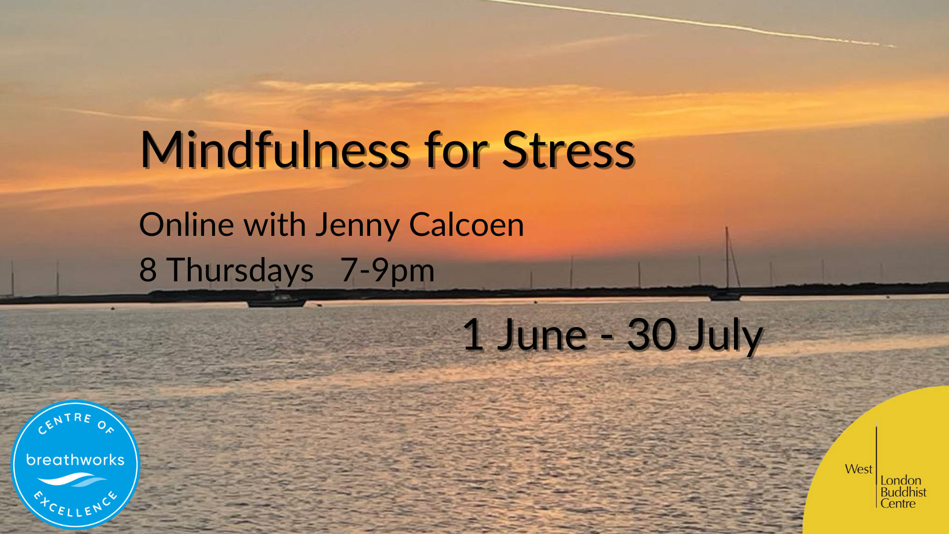 Sunrise over sea mindfulness for stress
