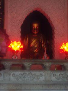 Buddha with lights